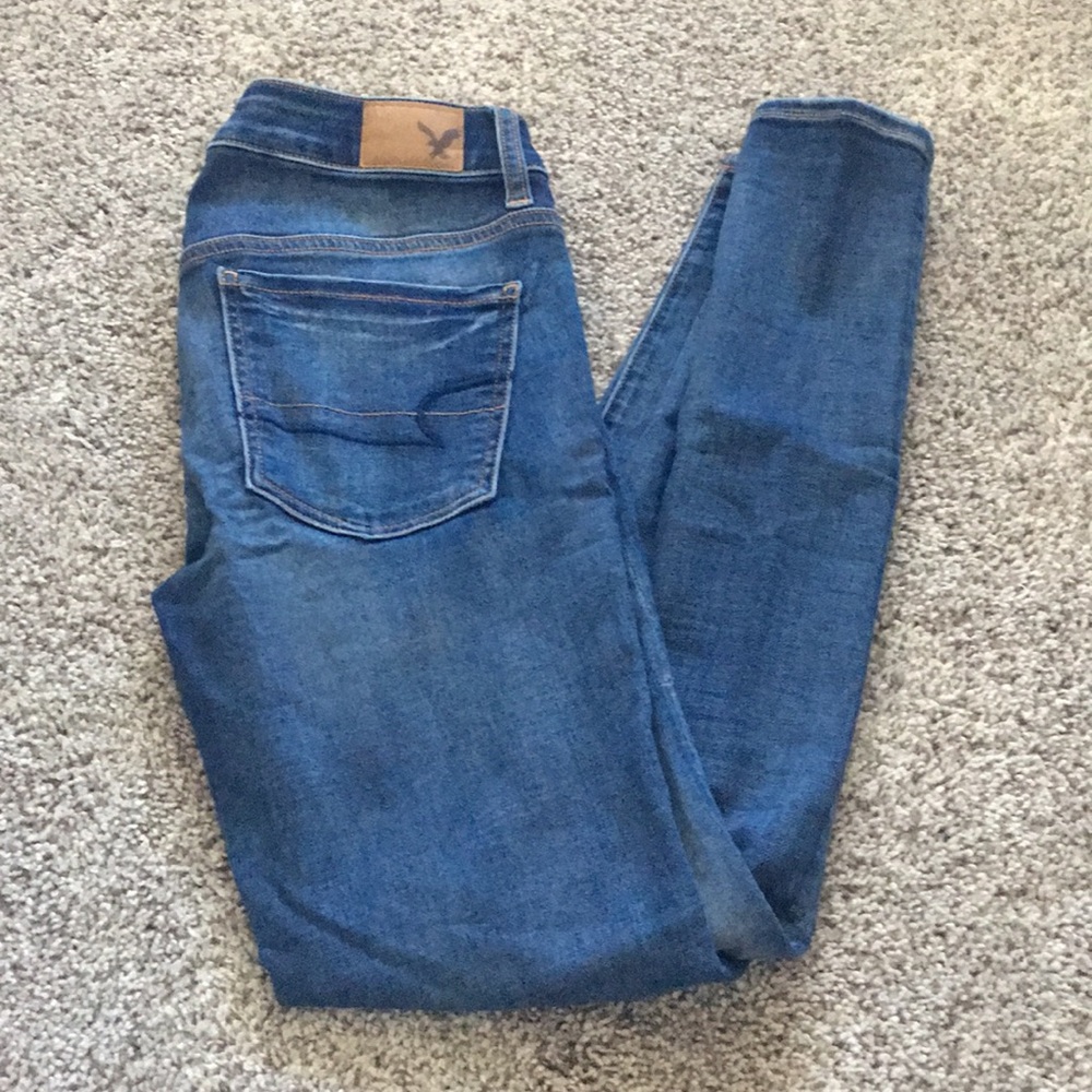 American Eagle Faded Skinny Jeans