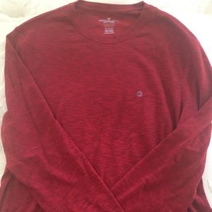 Men’s Dark Red American Eagle Henley NWT