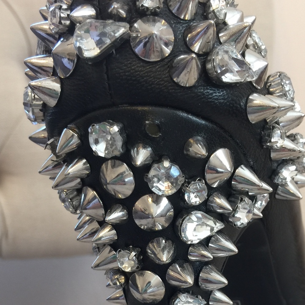 Lorimer Spike Studded Peep Toe Heal - Picture 7 of 8