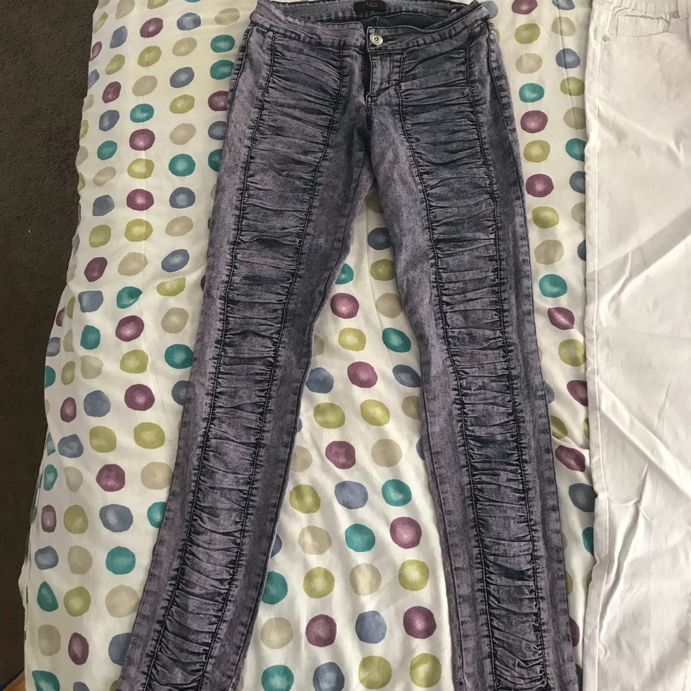 Purple jeans