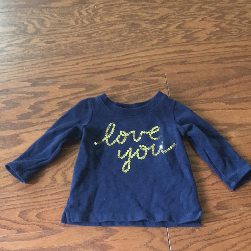 Navy blue love you sweatshirt