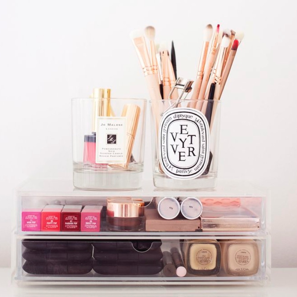 ACRYLIC STORAGE DOUBLE DRAW