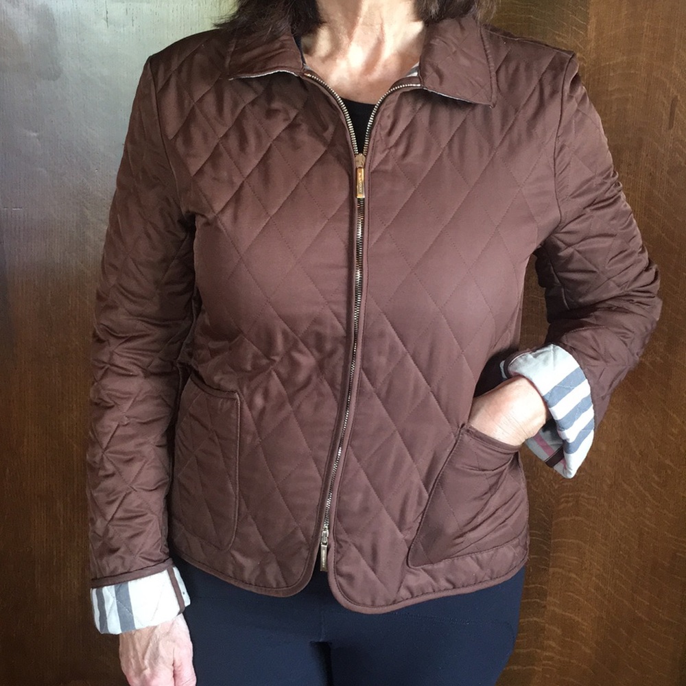 Brown Burberry coat