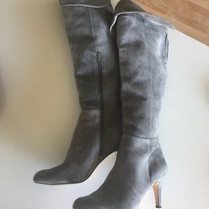 Vince Camuto grey suede over the knee boots 38/8M