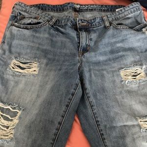 Gap Sexy boyfriend fit jeans. “Holy Jeans”