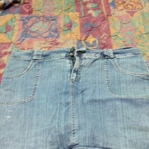 Blue jean skirt