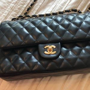 Black Quilted Designer Inspired Handbag