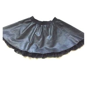 Black Leather Forever 21 Skirt