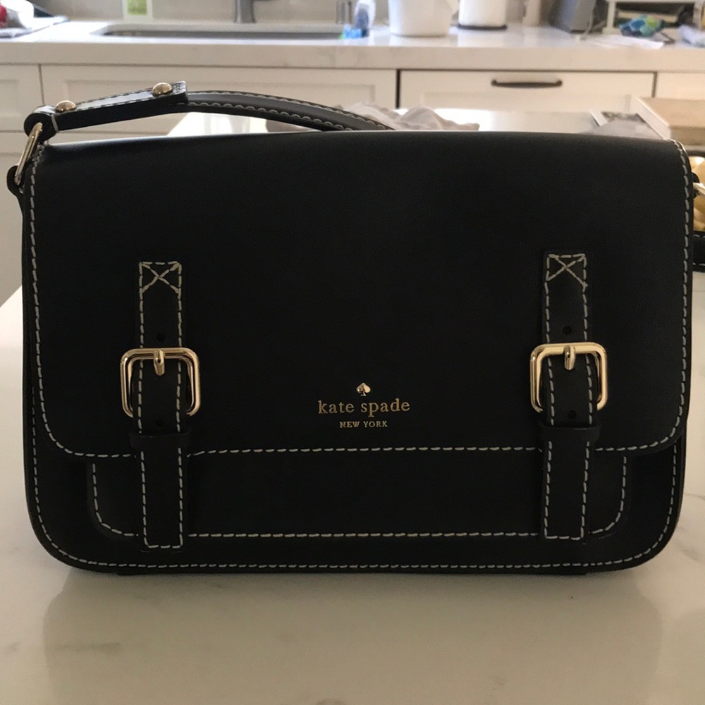 Kate Spade black Cambridge style crossbody
