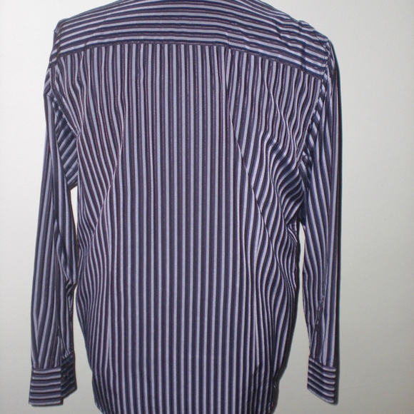 Calvin Klein Striped Dress Shirt,  Large - Picture 2 of 3
