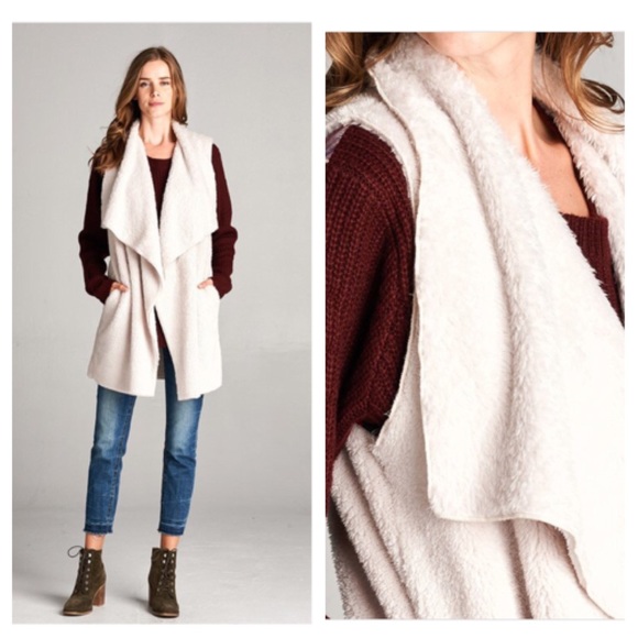 NEW LISTING‼️Fuzzy Vest NWT $68 - Picture 9 of 11