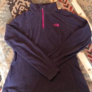 North face 3/4 zip sweater