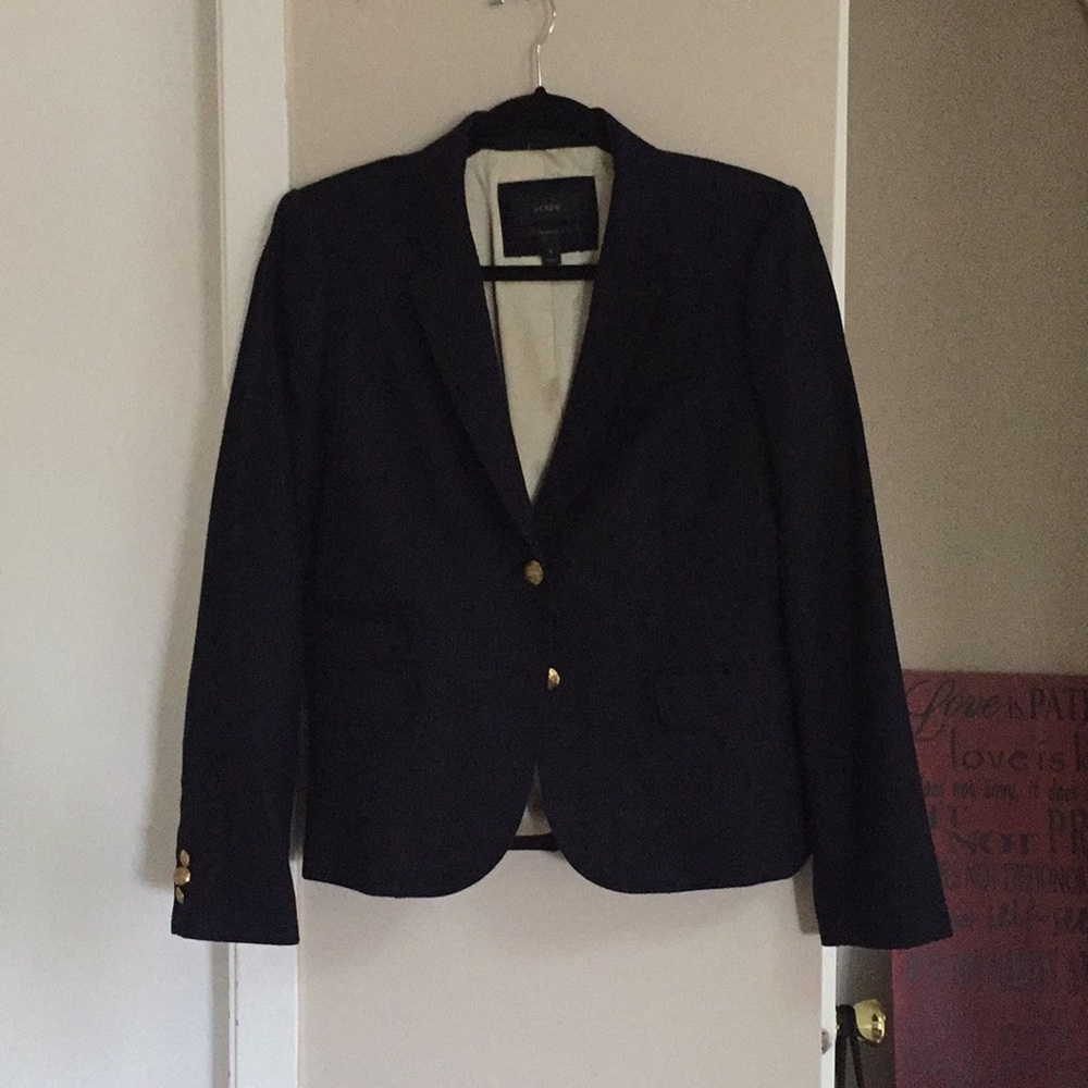 J. Crew Wool Navy Blazer