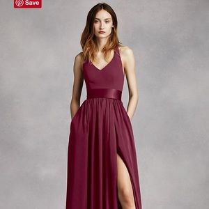 IN SEARCH OF Vera Wang Wine bridesmaid dress
