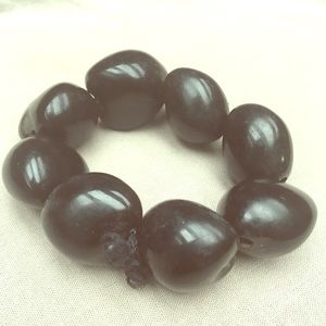 Dark brown/black seed bracelet