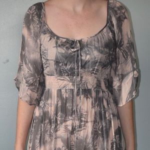 See Through Maxi Dress