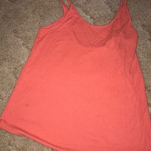orange tank top