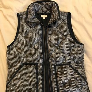 J. Crew Printed Quilted Puffer Vest Size XXS