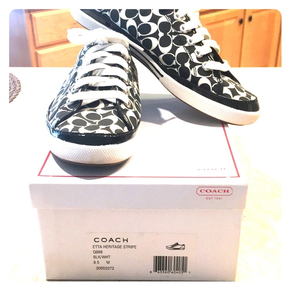 Coach Shoes - Coach Etta Heritage Stripe Sneaker