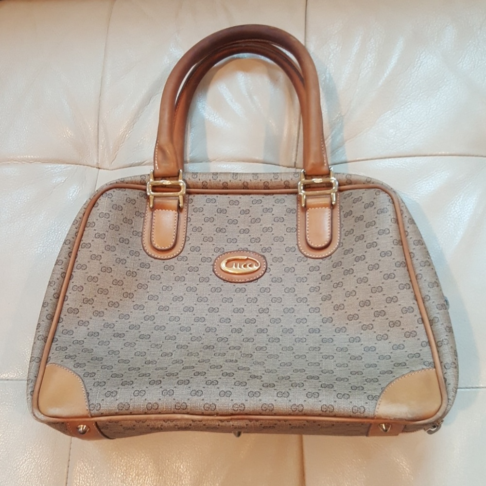 Vintage Monogram Gucci Doctor Satchel Purse 🇮🇹