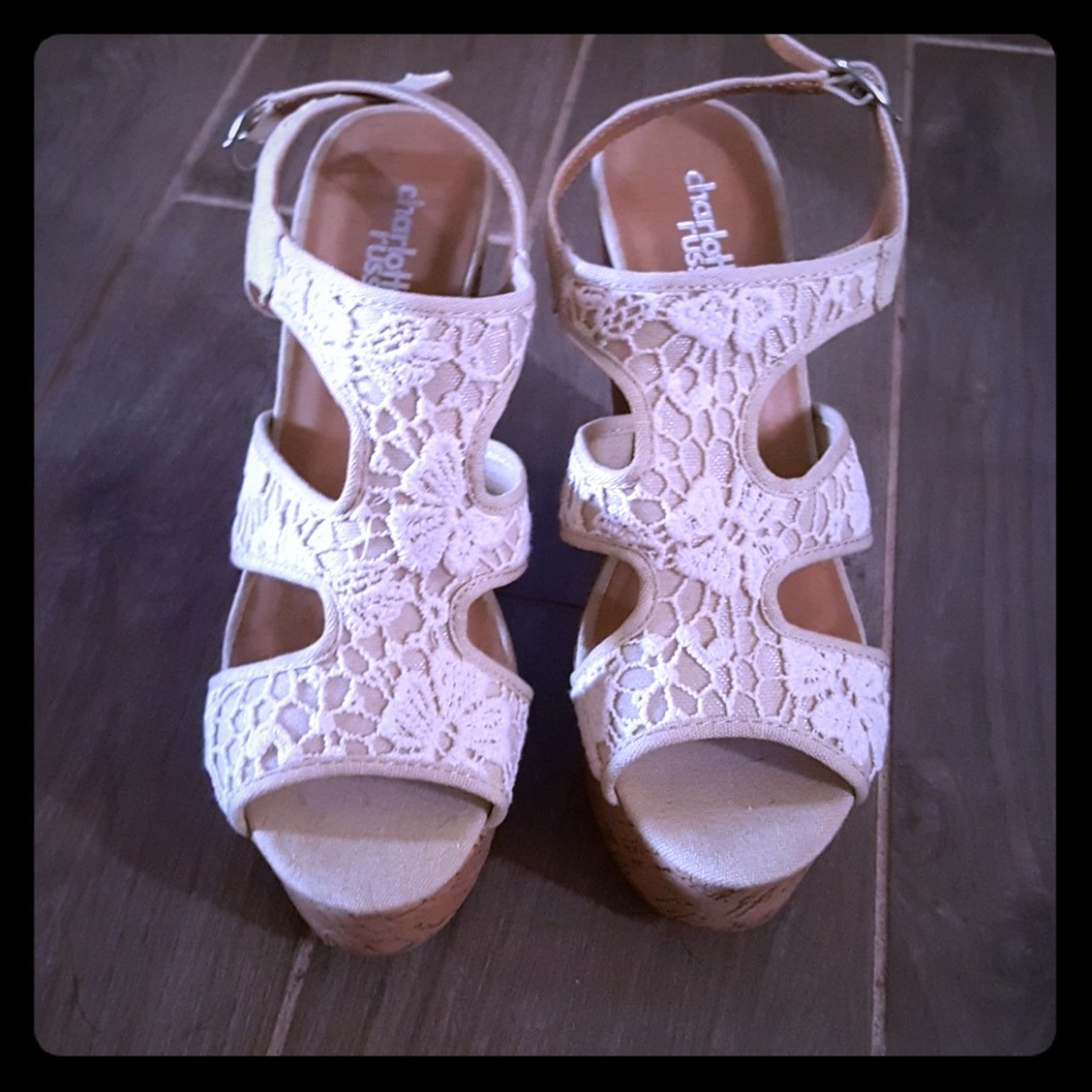 REDUCED: Charlotte Russe Cork Wedges