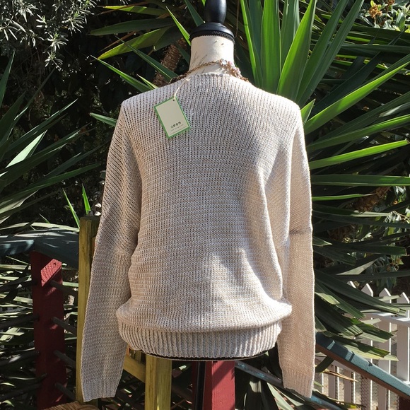 1 Small Left! 🎉HP🎊Overlap Sweater-Oatmeal - Picture 5 of 7