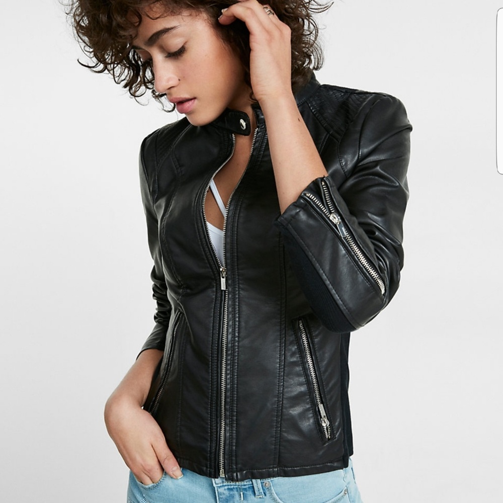 Express Minus the Leather Black Jacket