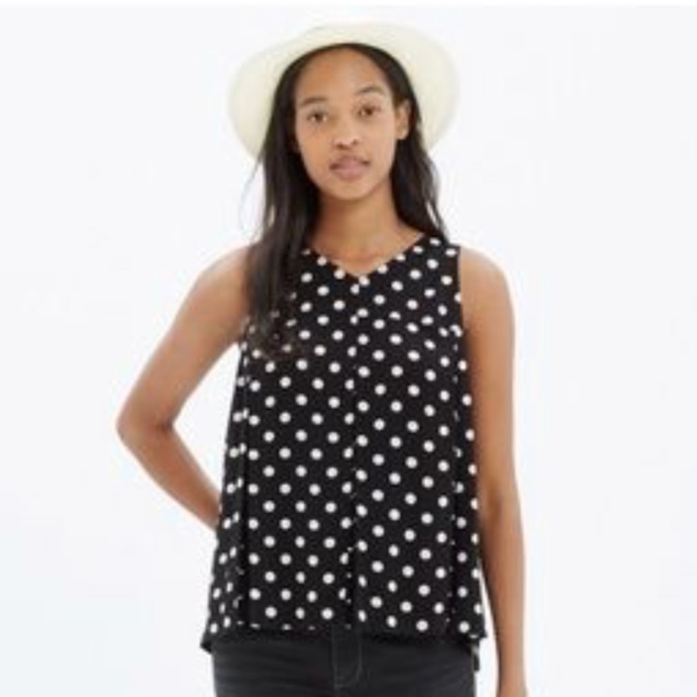 Madewell Polka Dot Swing top