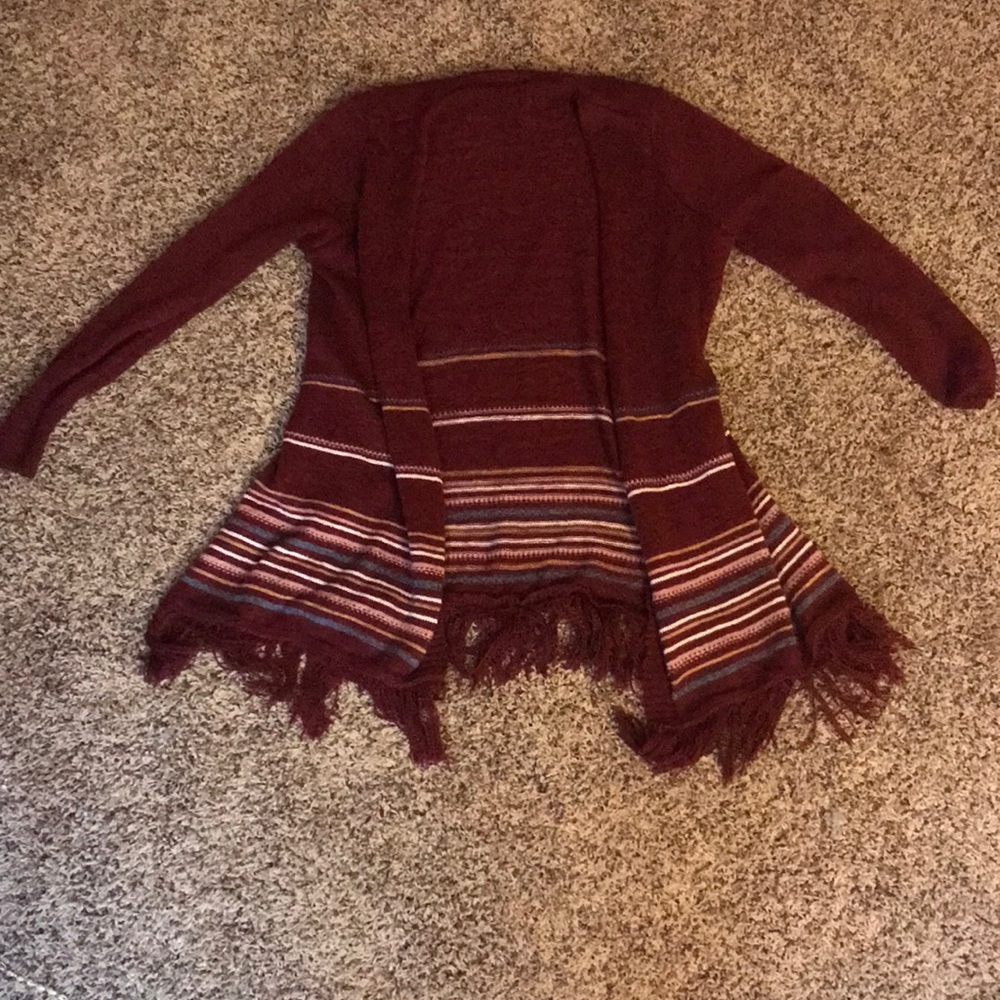 Maroon Cardigan