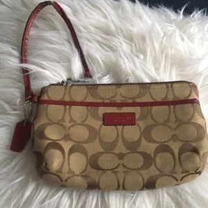 Large coach wristlet