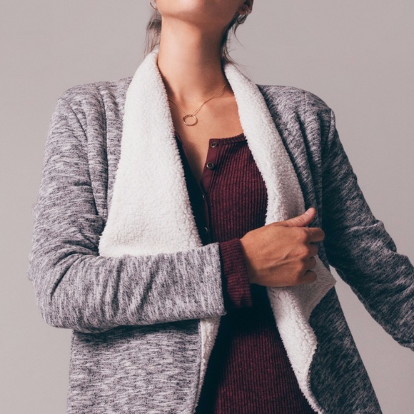 NWT // Z Supply Sherpa Sweater Cardigan - Picture 3 of 8