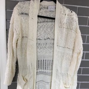 Oversized Cream Cardigan Size Medium
