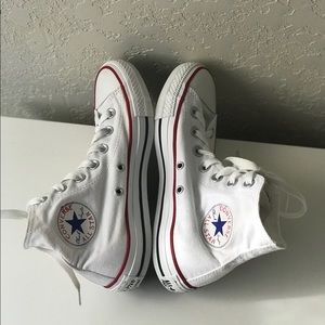White High Top Converse Chuck Taylors