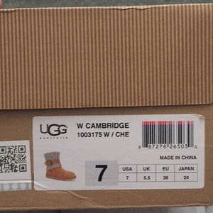 Chestnut colored UGG boots
