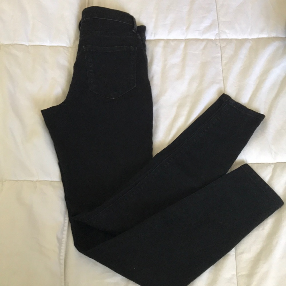 Forever 21  high waisted skinny black jeans.