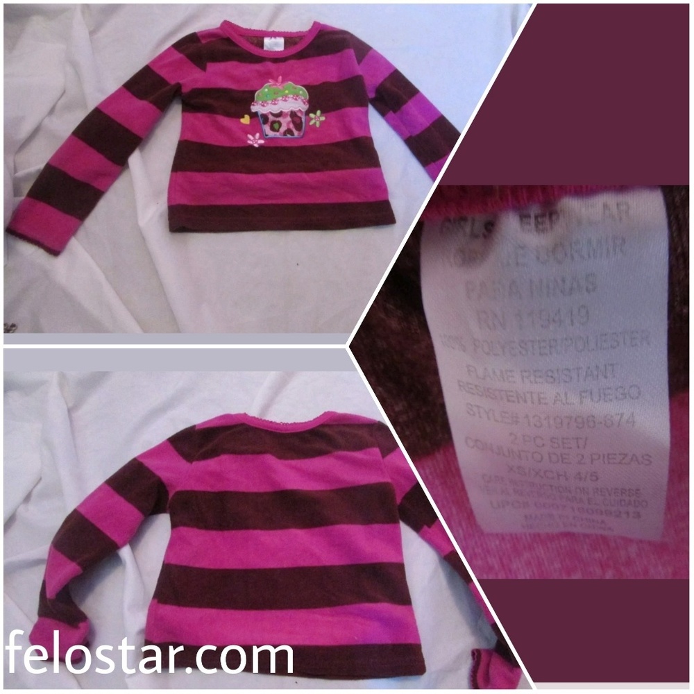 sweater pink and brown 4/5 month baby girl
