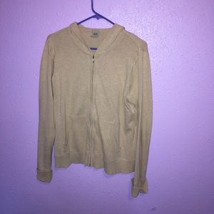 TAN ZIP UP