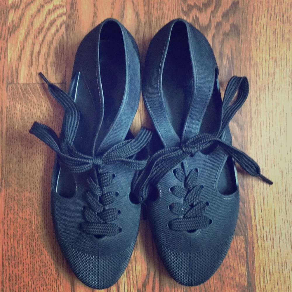 F Troupe Lace Up Jellies