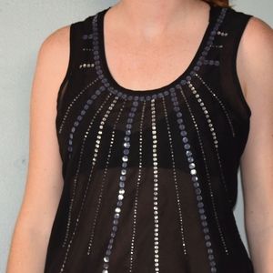 Black Blouse with sequins