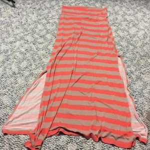 Striped Maxi Skirt