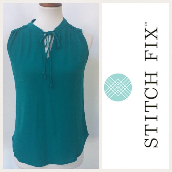 Market & Spruce Tops - Market & Spruce for Stitch Fix Teal Sleeveless Top