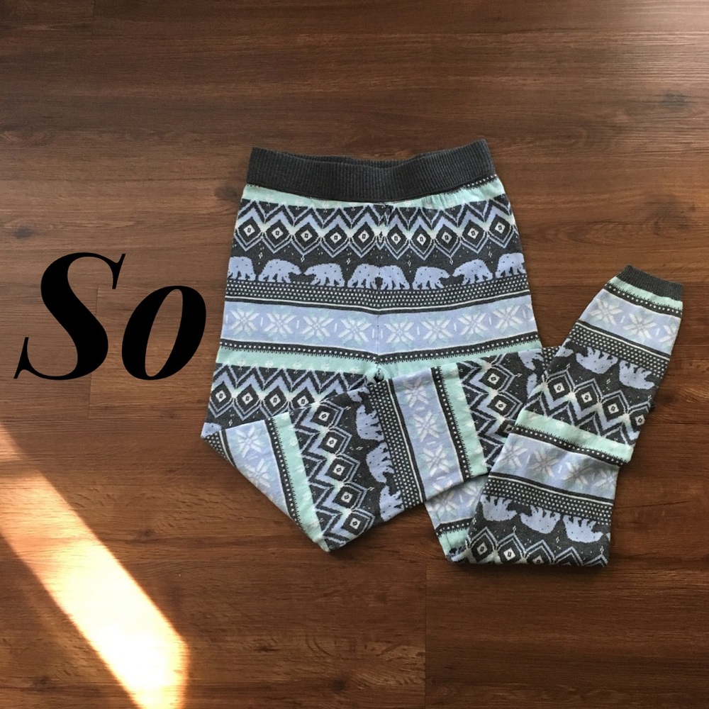 💕SALE 2 for $10!!! ❄️ Polar Bear Fleece Leggings