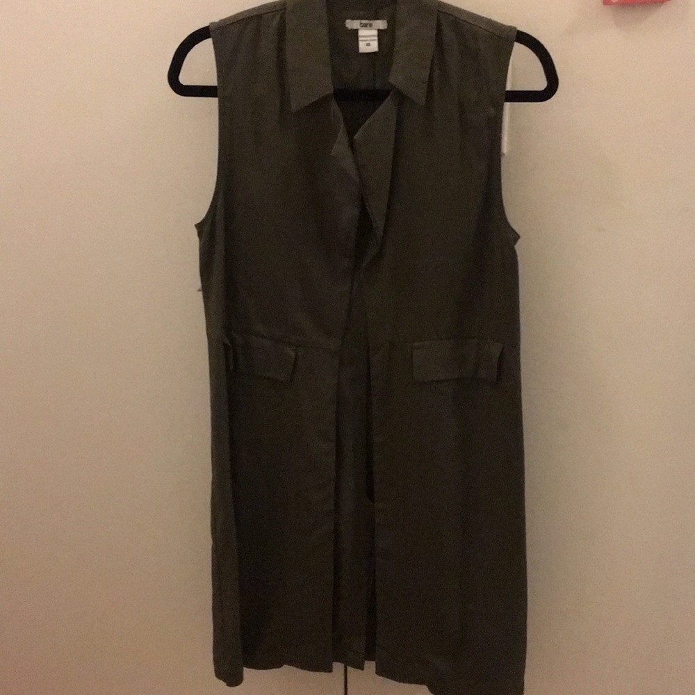Bar III Open Front Long Vest