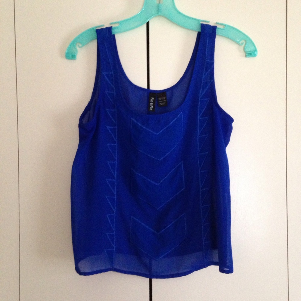 Royal Blue Sheer Tank