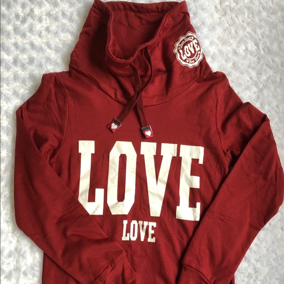 51Twenty Tops - New| “Cali”  LOVE WINE COWL NECK SWEATSHIRT