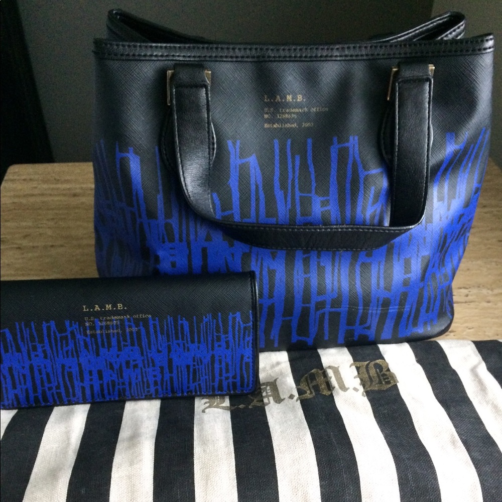 L.A.M.B Barcode bag w/ wallet