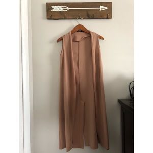 Sleeveless Duster Coat