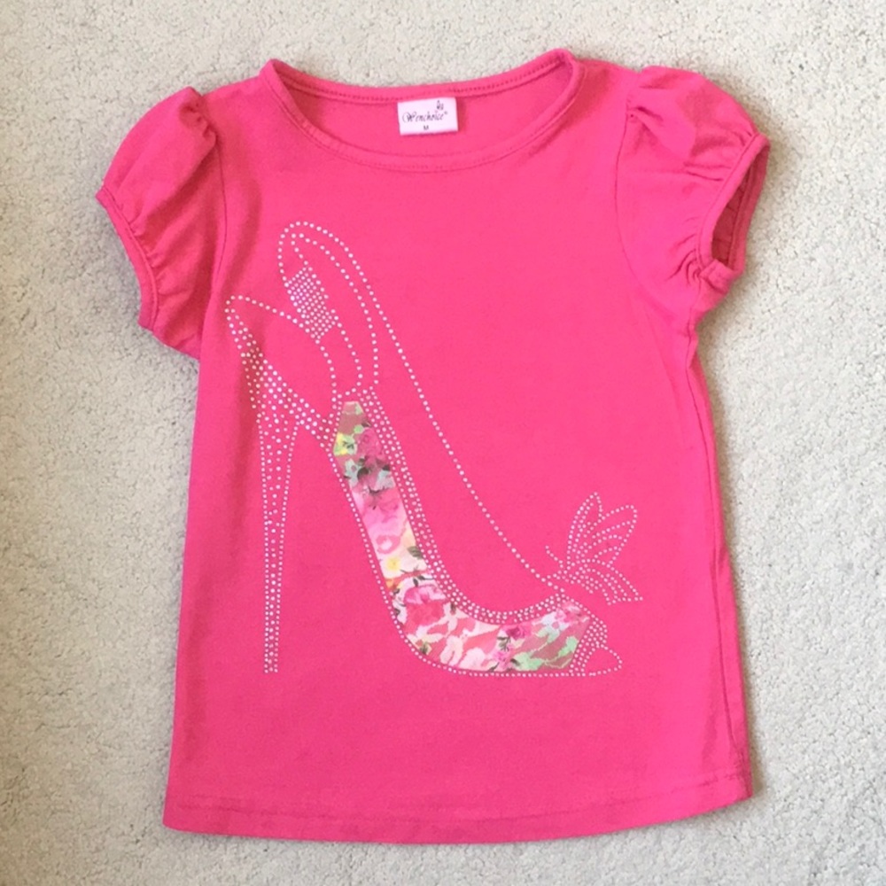 Girls Wenchoice Embellished Puff Sleeve Tee 2T-4T