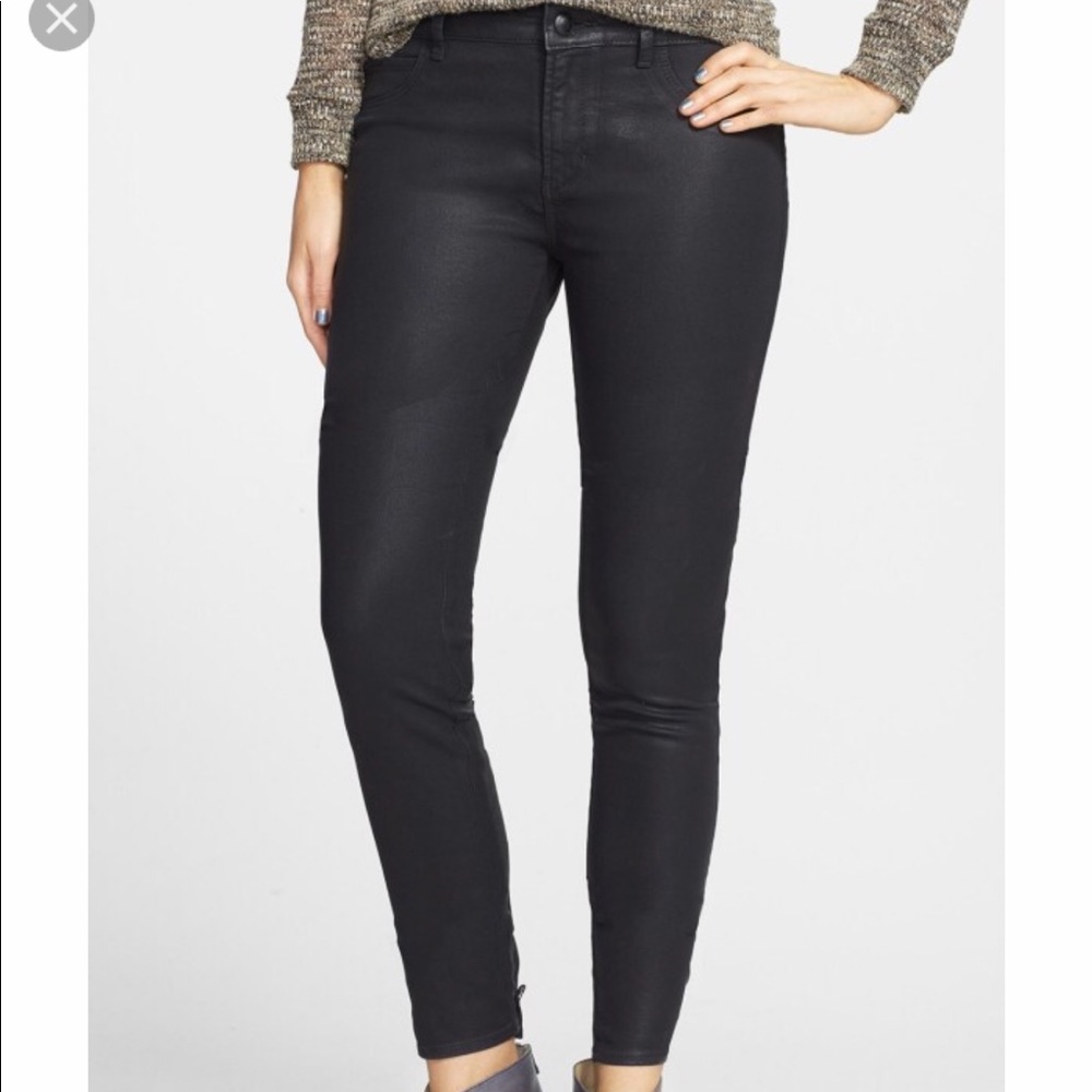Articles of society black coated skinny jeans