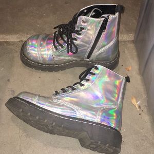 Holographic Combat Boots
